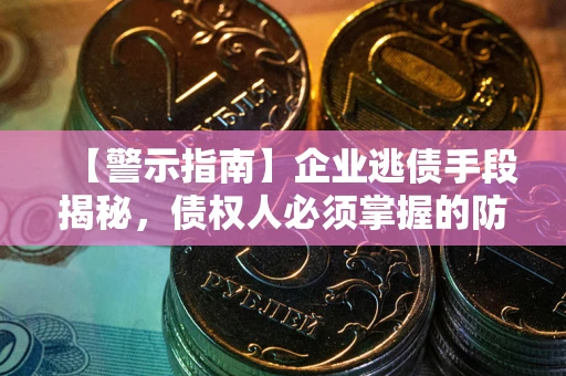 北京【警示指南】企业逃债手段揭秘，债权人必须掌握的防坑宝典