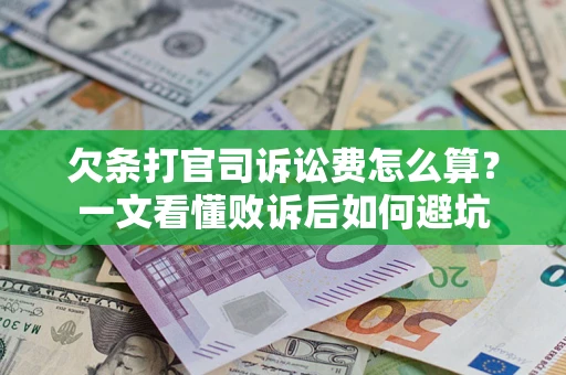 北京欠条打官司诉讼费怎么算？一文看懂败诉后如何避坑